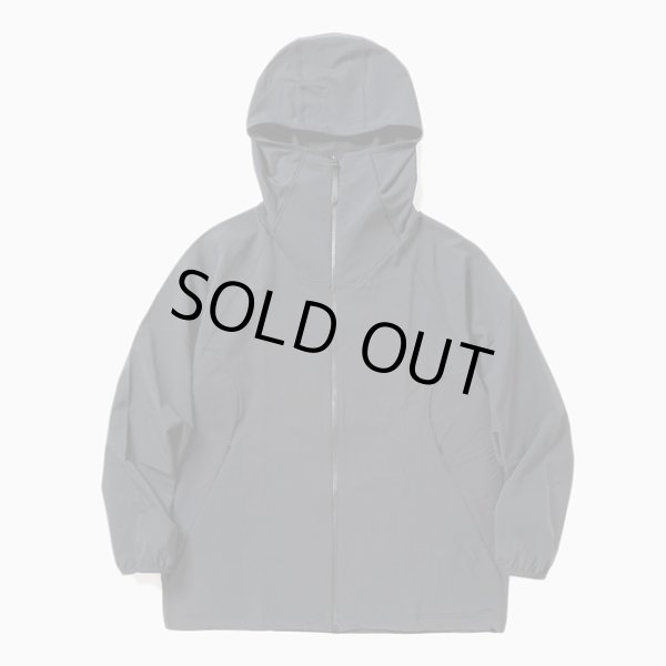 画像1: meanswhile｜FLEECE ZIP HOODIE｜OFF BLACK (1)