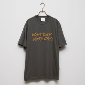 画像1: BOUNCE ORIGINAL｜バウンスオリジナル "WHAT THEY VINTE CRY." II S/S TEE｜CH.GRAY (1)