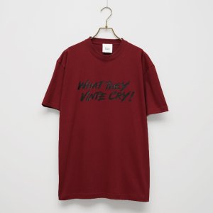 画像1: BOUNCE ORIGINAL｜バウンスオリジナル "WHAT THEY VINTE CRY." II S/S TEE｜WINE (1)