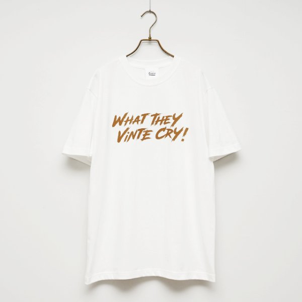 画像1: BOUNCE ORIGINAL｜バウンスオリジナル "WHAT THEY VINTE CRY." II S/S TEE｜VANILLA (1)