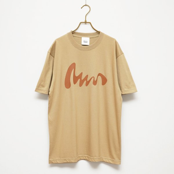 画像1: BOUNCE ORIGINAL｜バウンスオリジナル "TESOI" S/S TEE｜D.BEIGE (1)