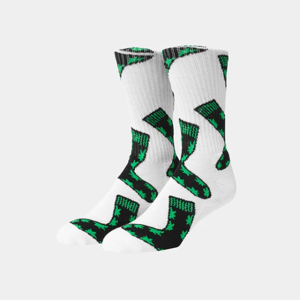 画像1: HUF｜PLANTLIFE PLANTLIFE SOCKS 靴下｜WHITE (1)