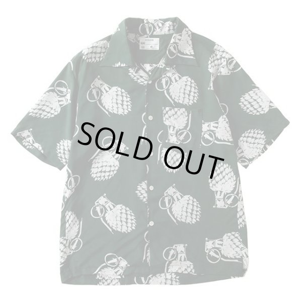 画像1: NEXUSVII.｜HAWAIIANSHIRT GRENADE｜D.GREEN (1)