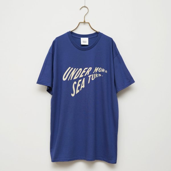 画像1: BOUNCE ORIGINAL｜バウンスオリジナル "UNDER MORE SEA TURN" S/S TEE｜BLUE (1)