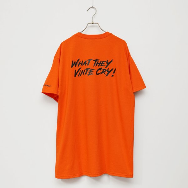 画像1: BOUNCE ORIGINAL｜バウンスオリジナル "WHAT THEY VINTE CRY." II S/S TEE｜ORANGE (1)