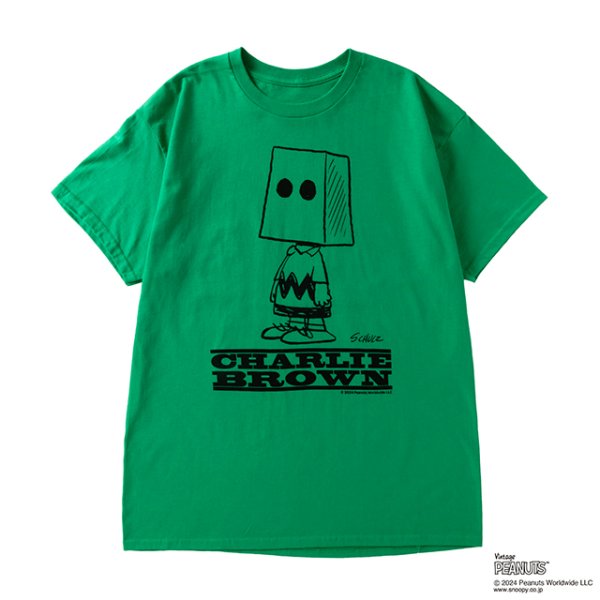 画像1: NEXUSVII.｜CHARLIE BROWN TEE｜GREEN (1)