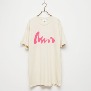 画像1: BOUNCE ORIGINAL｜バウンスオリジナル "TESOI" S/S TEE｜NATURAL×N.PINK (1)