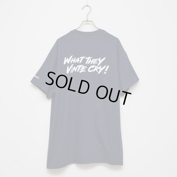 画像1: BOUNCE ORIGINAL｜バウンスオリジナル "WHAT THEY VINTE CRY." II S/S TEE｜NAVY (1)