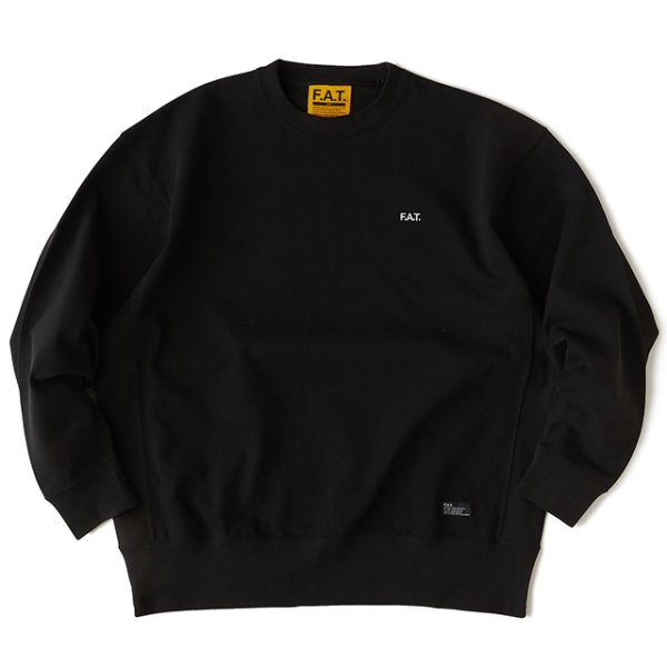 画像1: FAT｜AUTHENTIC クルーネックカットソー｜BLACK (1)