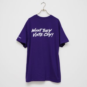 画像1: BOUNCE ORIGINAL｜バウンスオリジナル "WHAT THEY VINTE CRY." II S/S TEE｜PURPLE (1)