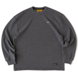 画像1: FAT｜WARMAL ワッフルカットソー｜GRAY (1)