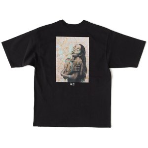 画像1: FAT｜TAVU "SADE" Tシャツ｜BLACK (1)