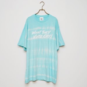 画像1: BOUNCE ORIGINAL｜"WHAT THEY VINTE CRY"II S/S TEE タイダイ染め｜SAX (1)