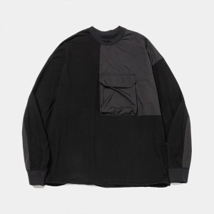 画像1: meanswhile｜BODY ARMOR L/S TEE｜OFF BLACK (1)