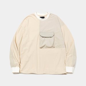 画像1: meanswhile｜BODY ARMOR L/S TEE｜TAUPE (1)