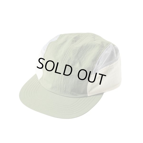 画像1: RUTSUBO｜ルツボ NYLON DYE 5 PANEL SIDE MESH CAP｜OLIVE×OFF (1)