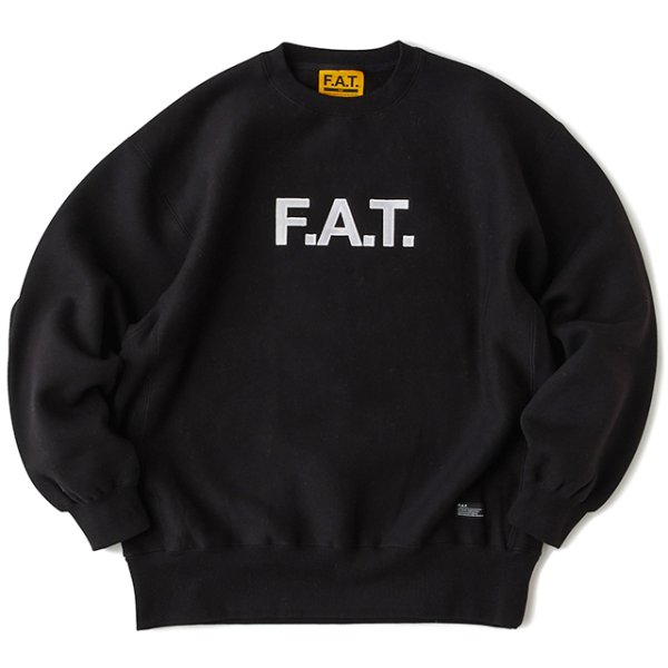 画像1: FAT｜HERITAGE トレーナー｜BLACK (1)