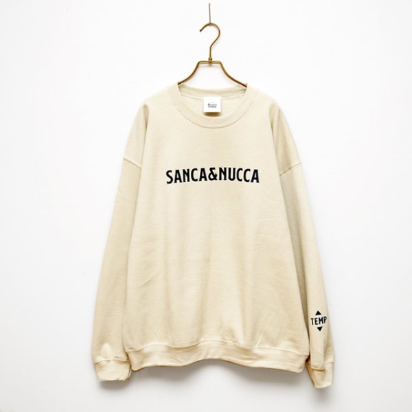 画像1: BOUNCE ORIGINAL｜バウンスオリジナル "SANCA&NUCCA" SW トレーナー｜BEIGE (1)