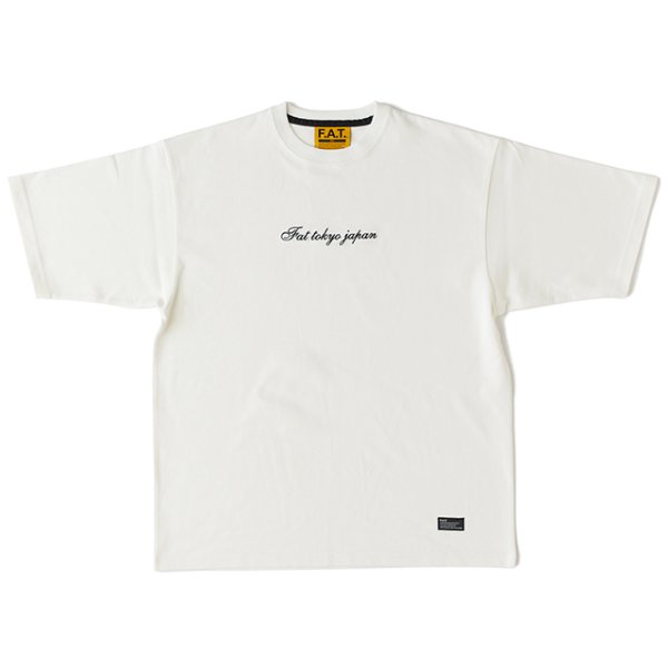 画像1: FAT｜CALIGRATee カットソー｜WHITE (1)