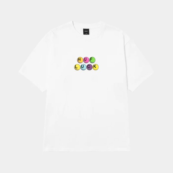 画像1: HUF｜LUCKY TEE｜WHITE (1)