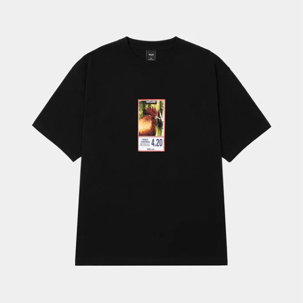 画像1: HUF｜FRIED TEE｜BLACK (1)