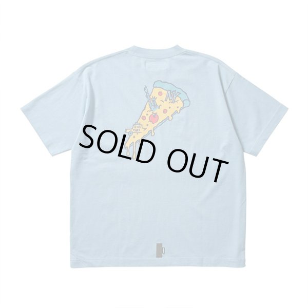 画像1: CHARI&CO｜CONEY ISLAND PIZZA TEE｜SMOKE BLUE (1)
