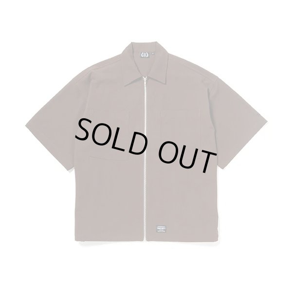 画像1: 430fourthirty｜S/S RES ZIP SHIRT｜BROWN (1)