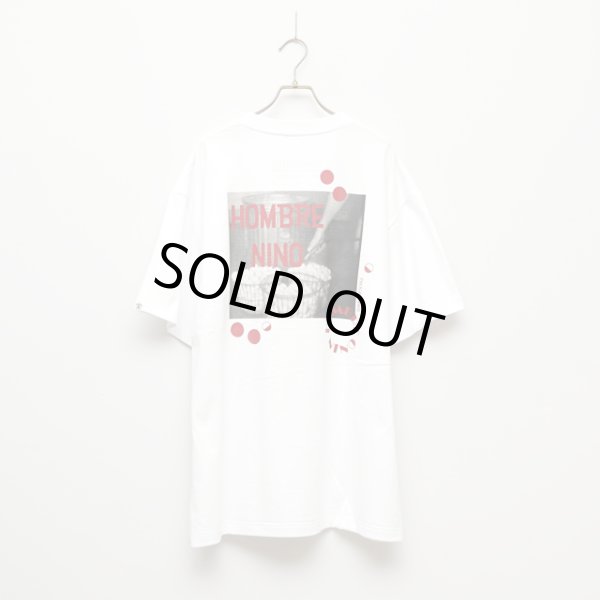画像1: Hombre Nino｜S/S PRINT TEE(CHICKEN and EGGS)｜WHITE (1)