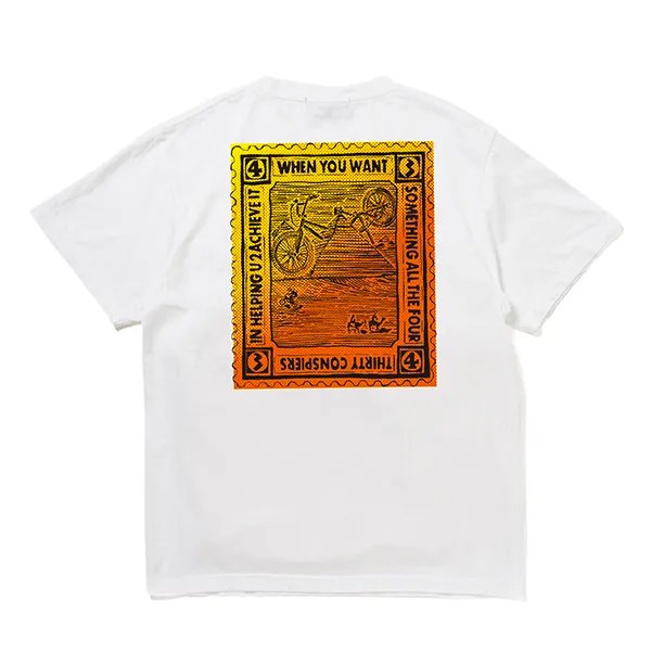 画像1: 430fourthirty｜AF "MX PYRAMID" S/S TEE｜WHITE (1)