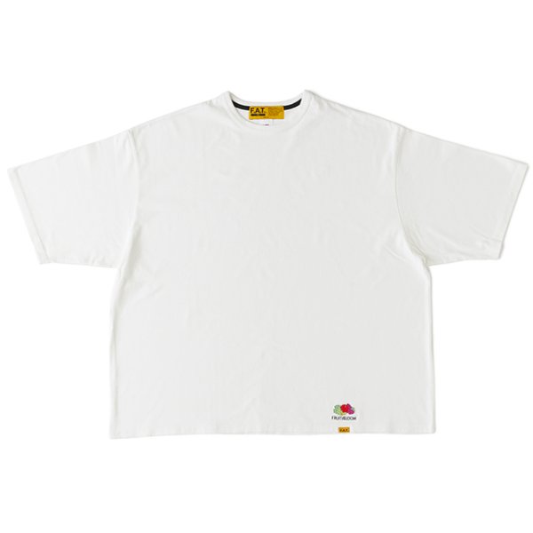 画像1: FAT｜FRUITMENTee Tシャツ｜WHITE (1)