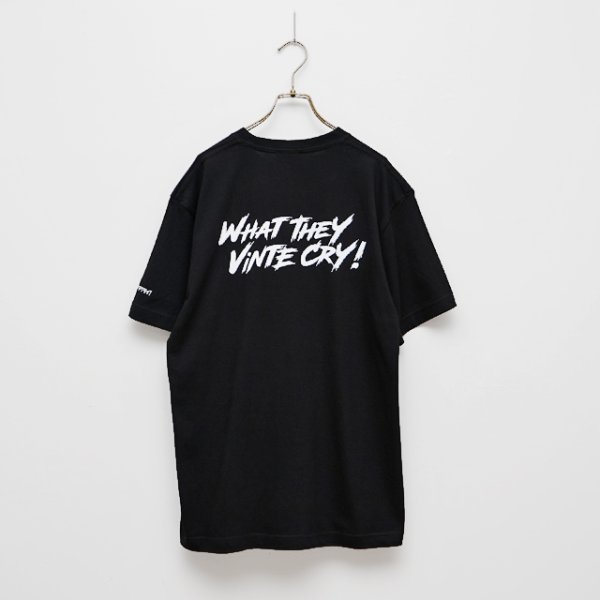 画像1: BOUNCE ORIGINAL｜ "WHAT THEY VINTE CRY." II S/S TEE｜BLACK (1)