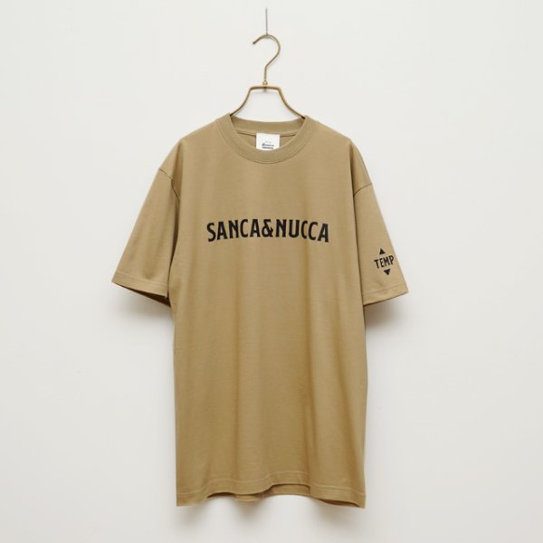 画像1: BOUNCE ORIGINAL｜ "SANCA&NUCCA" S/S TEE｜BEIGE (1)