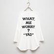 画像2: BOUNCE ORIGINAL｜ "YAD" 3/4 TEE｜WHITE (2)