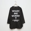 画像2: BOUNCE ORIGINAL｜ "YAD" 3/4 TEE｜SUMI BLACK (2)