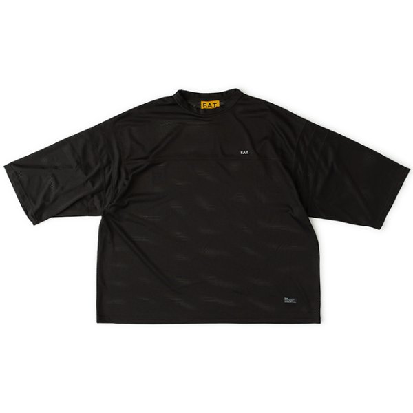 画像1: FAT｜OVERMESH カットソー｜BLACK (1)
