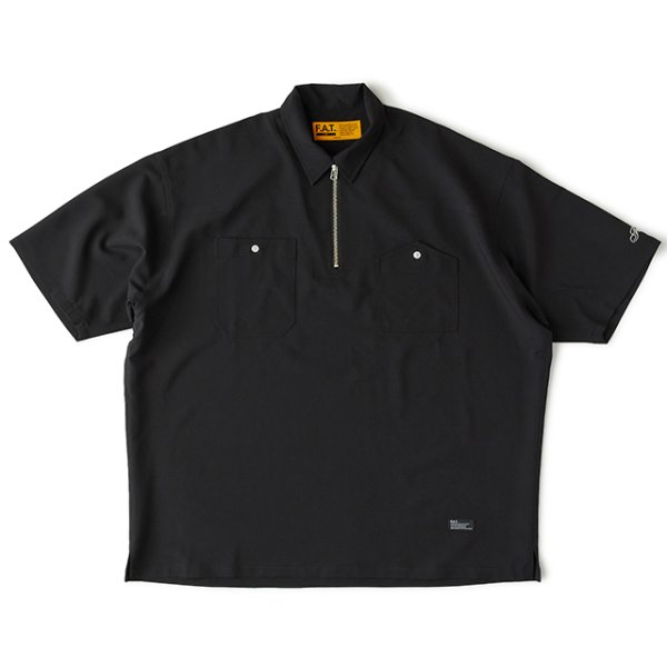 画像1: FAT｜TROHALF カットソー｜BLACK (1)