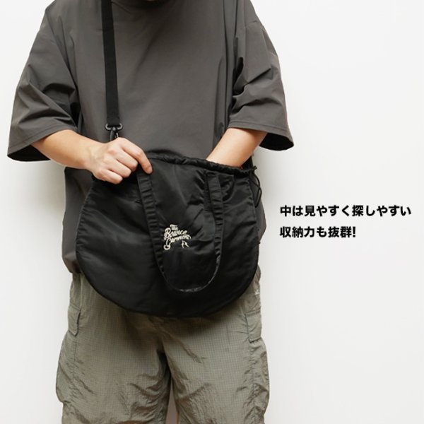画像2: BOUNCE ORIGINAL｜ リバーシブル ショルダーバッグ｜BLACK (2)