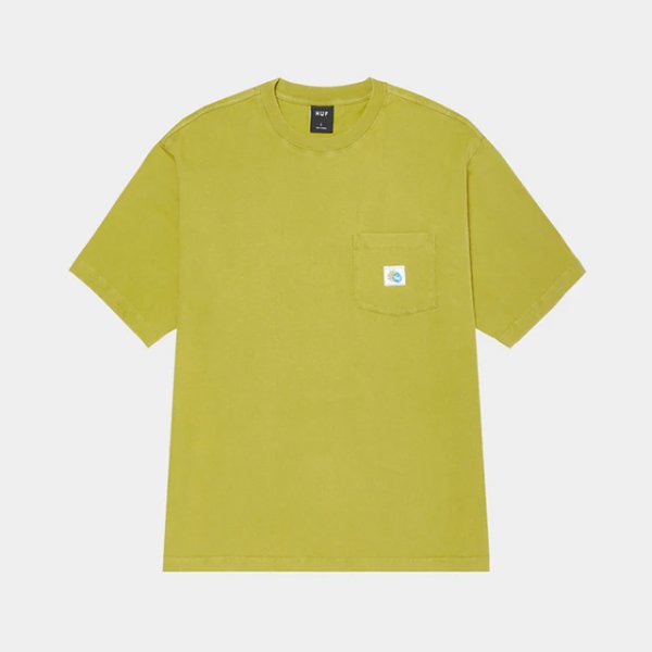 画像1: HUF｜TOTAL ECLIPSE KNIT BOXY TOP｜MOSS (1)
