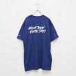 画像1: BOUNCE ORIGINAL｜ "WHAT THEY VINTE CRY." II S/S TEE｜BLUE (1)