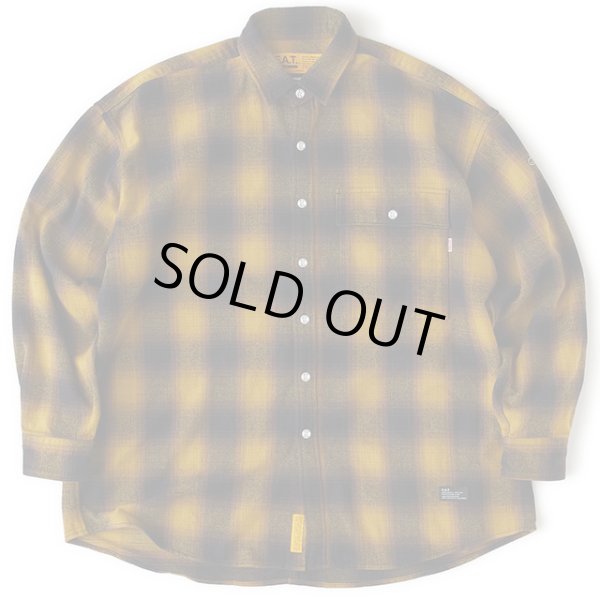 画像1: FAT｜MAC SHADE ネルシャツ｜YELLOW (1)