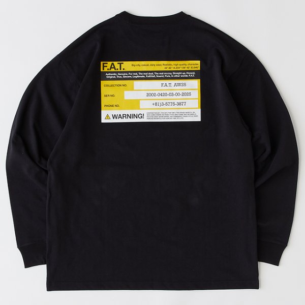 画像2: FAT｜WARNINTee｜BLACK (2)