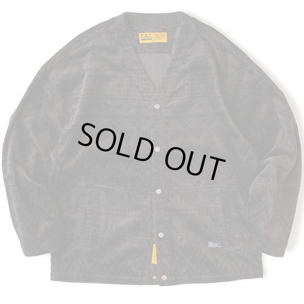 画像1: FAT｜NATIGAN カーディガン｜BLACK (1)