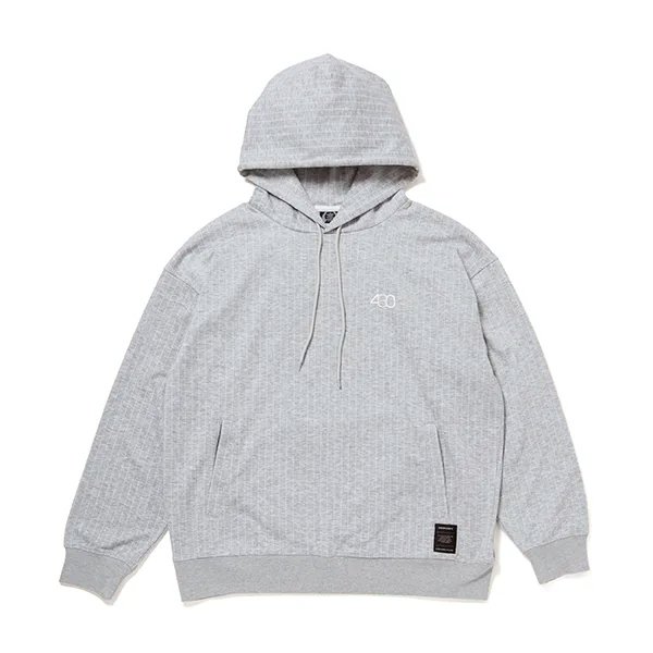 画像1: 430fourthirty｜STRIPE P/O PARKA プルオーバーパーカー｜GRAY (1)