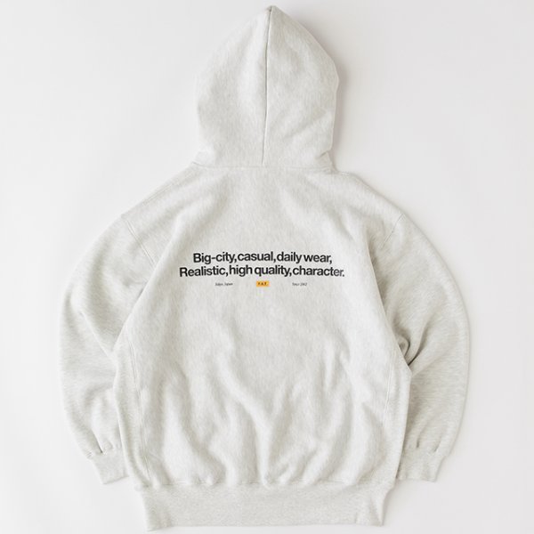 画像2: FAT｜SIGOVER パーカー｜L.GRAY (2)