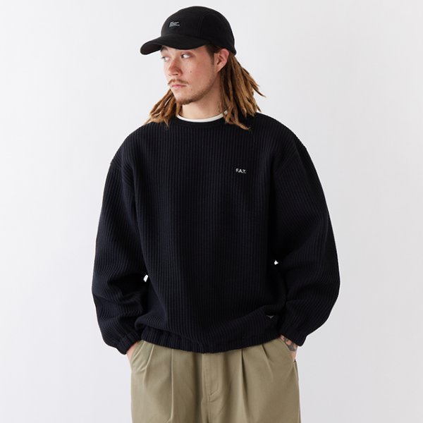 画像3: FAT｜QUILUP クルーネックスウェット｜BLACK (3)