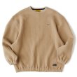 画像1: FAT｜QUILUP クルーネックスウェット｜BEIGE (1)