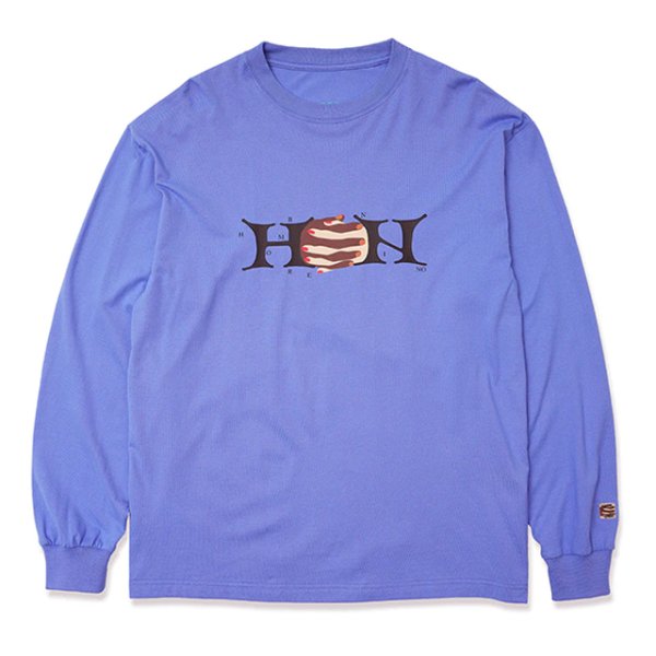 画像1: Hombre Nino｜L/S PRINT TEE (HANDS)｜VIOLET (1)