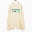 画像1: BOUNCE ORIGINAL｜"WHAT THEY VINTE CRY." L/S TEE｜BEIGE (1)