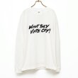 画像1: BOUNCE ORIGINAL｜"WHAT THEY VINTE CRY." L/S TEE｜WHITE (1)