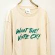 画像2: BOUNCE ORIGINAL｜"WHAT THEY VINTE CRY." L/S TEE｜BEIGE (2)